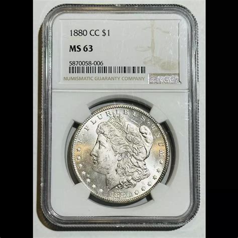 1880-CC Morgan Silver Dollar NGC MS-63 White! - Bob Paul Rare Coins