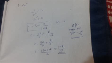 For a certain process pressure of diatomic gas varies according to the ...