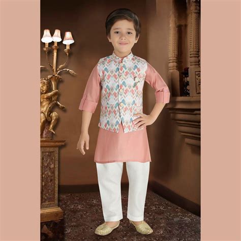 Buy Onion Printed Boys Kurta Pajama with Jacket – Mumkins