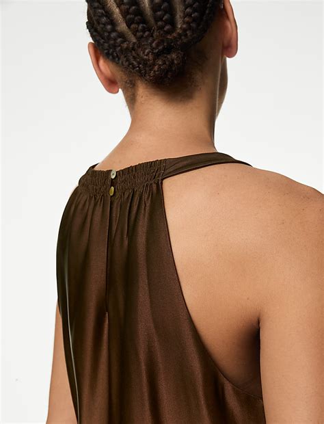 Buy Ombre Round Neck Midaxi Column Dress at Marks & Spencer