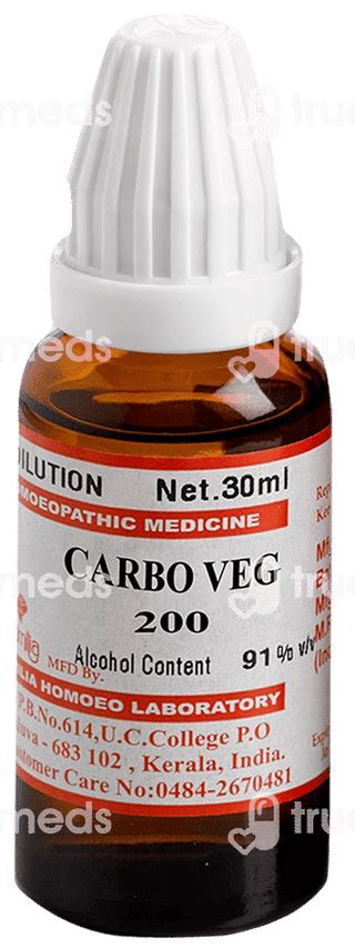 Similia Carbo Veg 200 Dilution 30 Ml - Uses, Side Effects, Dosage ...