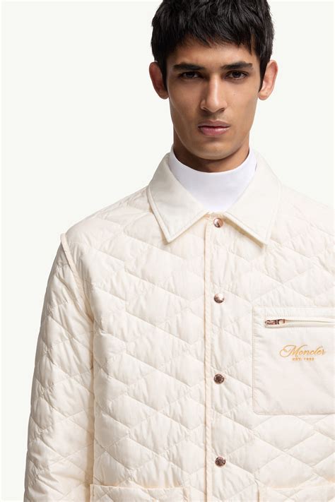 White Ivory Kastos Diamond-Quilted Down Shirt Jacket - Short Down ...