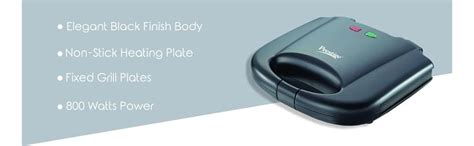 Buy Prestige PGMFB 800 Watt Grill Sandwich Toaster with Fixed Grill ...