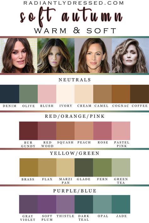 Color Palette For Soft Autumn