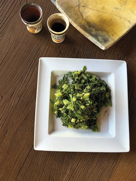 Sautéed Curly Mustard Greens - Edible Santa Barbara and Wine Country