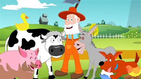 Old Macdonald Had a Farm Nursery Rhyme With Lyrics - Cartoon Animation ...