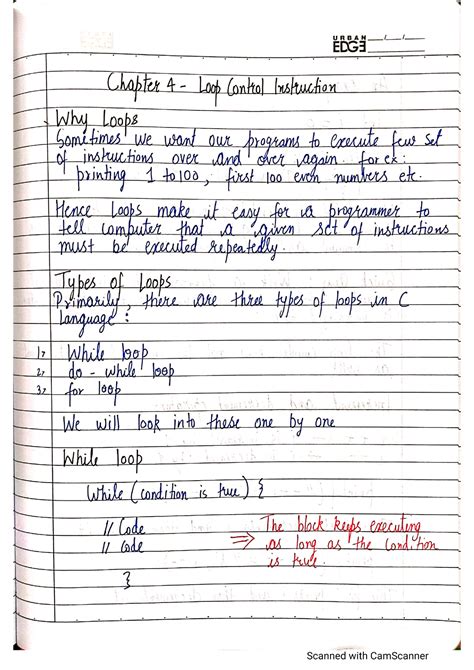 Chapter 4 - C Programming Language Handwritten Notes - Programming ...