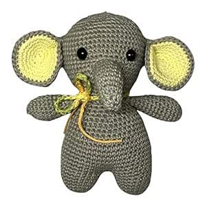 Buy My Yarnery Crochet - Cotton Grey Elephant Soft Toy for Kids/Infants ...
