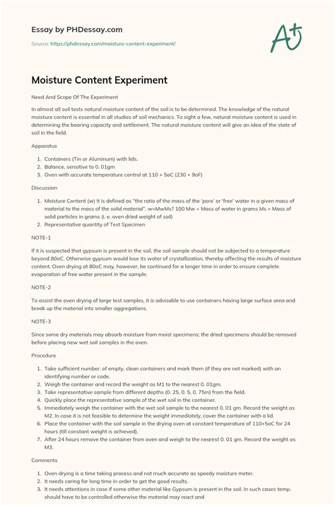 Image result for Moisture Content Sample Problem