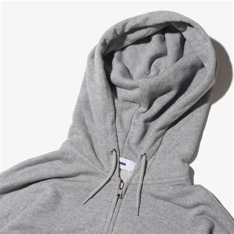 atmos small Logo Zip Up Hooded Sweatshirt GRAY（アトモス スモール ロゴ ジップアップ ...