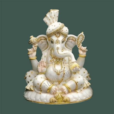 Buy Marble Ganpati Murti Online – Ambaji Marble Ganesh Idol | Salvik ...