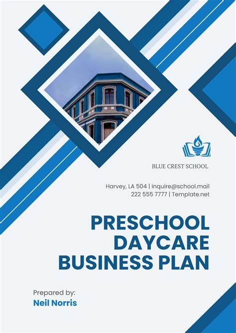 Free Preschool Daycare Business Plan Template to Edit Online