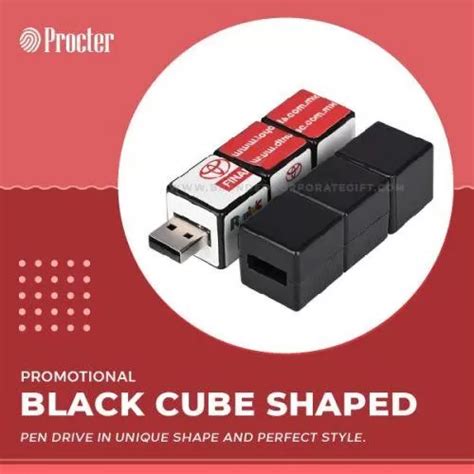 Black Cube Shaped USB Pendrive Shell CSM301 in bulk for corporate ...