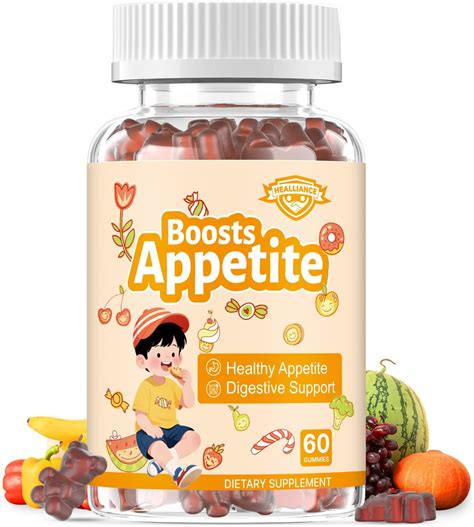 Appetite Booster Gummies for Kids & Adults Natural Appetite Supplement with Hawthorn Zinc Carrot ...