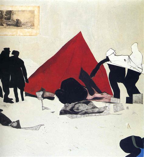 Dismantling the Red Tent - R. B. Kitaj - WikiArt.org
