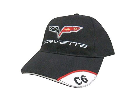 Chevy Corvette Hat - C6 Embroidered Vette Cap - Chevy Corvette Hats Caps
