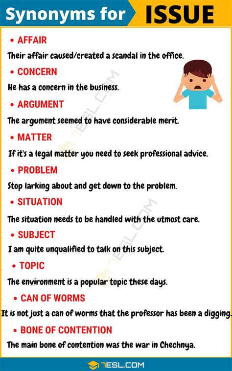 110+ Synonyms for "Issue"with Examples | Another Word for “Issue” • 7ESL