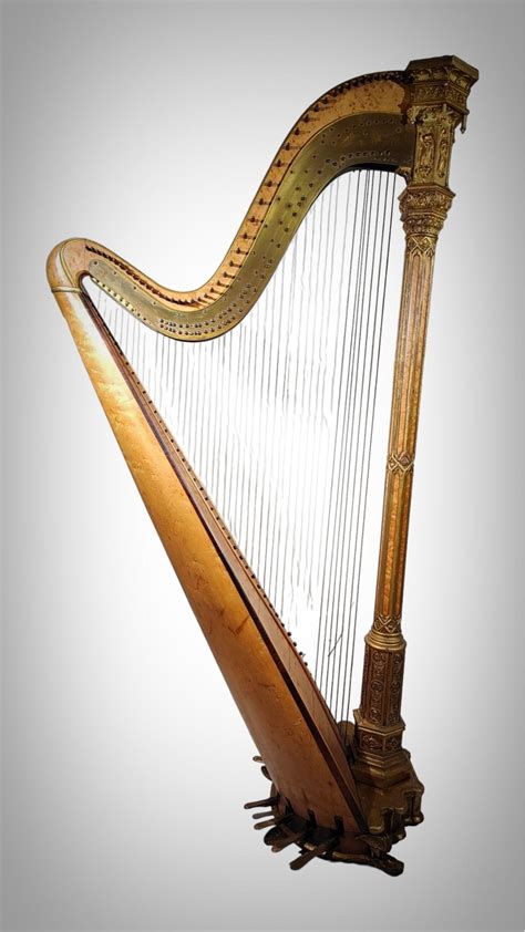 Antique harp by Sebastian Erard, xix th For Sale at 1stDibs