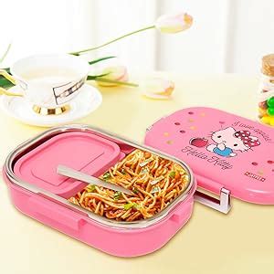 JAYPEE Missteel Hello Kitty Lunch Box Plastic with Inner Stainless ...