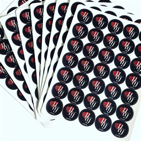 Buy Custom Logo Stickers: Round Branding Labels for Small Business ...