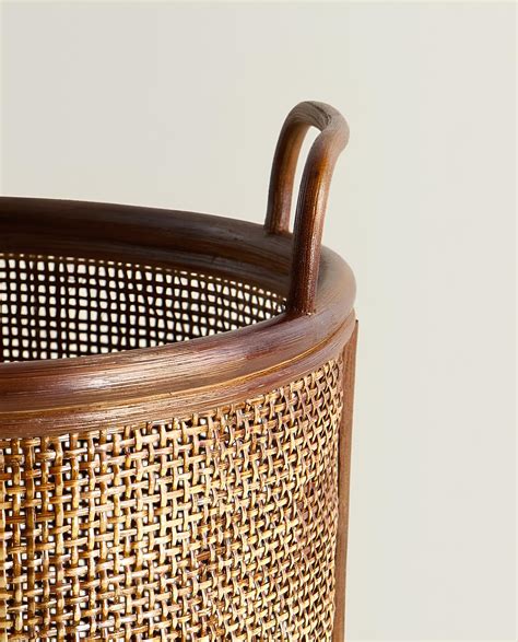 Rattan Laundry Basket for Bathroom - Shrishti | Akway