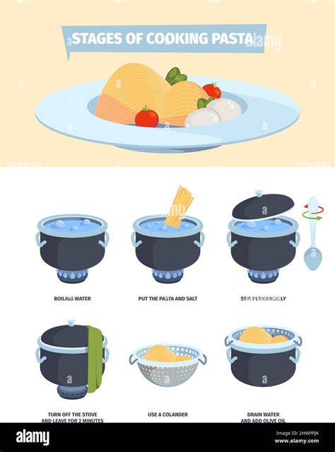 Boiling spaghetti italy Stock Vector Images - Alamy