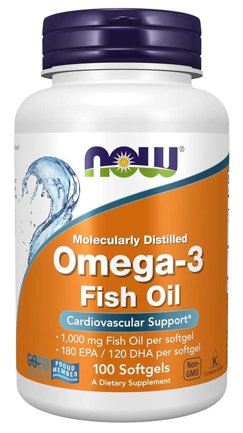 Now Foods Omega 3, Pack of 100 softgel : Amazon.in: Health & Personal Care