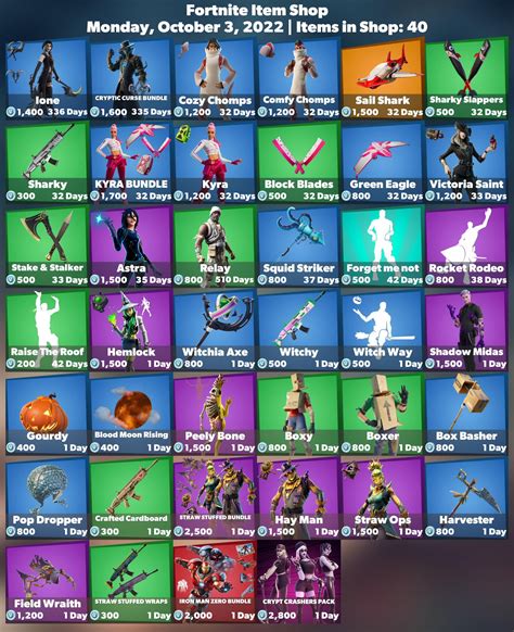 iFireMonkey on Twitter: "🛒 #Fortnite Item Shop ⏰ Monday, October 3, 2022 💚 Use code 'FireMonkey ...