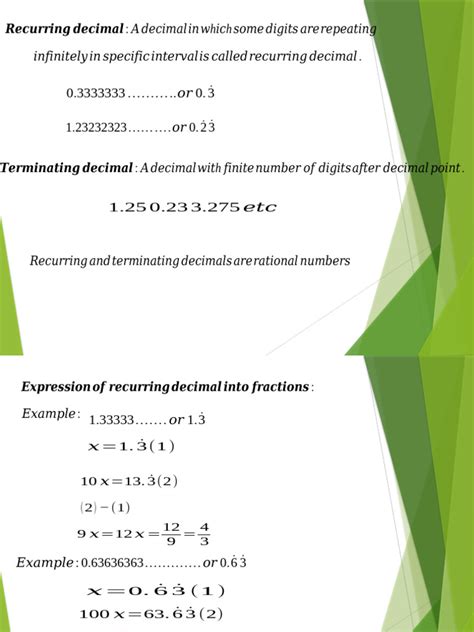 Image result for Terminating Recurring Decimals