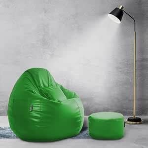 Seventh Heaven 4XL Bean Bag Cover with Footrest and Cushion (Without ...