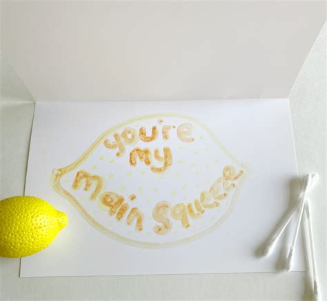 Writing Secret Messages Lemon Juice Invisible Ink — Play Street