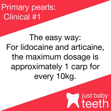 Calculating local anesthesia dosage — justbabyteeth