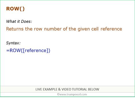 Image result for Using a Row Variable in an Excel Formula