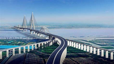 江苏在建一座公铁两用大桥，上面通汽车下面通高铁，工期五年半|泰兴|长江大桥|常泰_新浪新闻