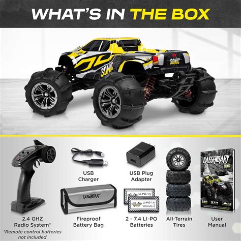 Buy LAEGENDARY Fast RC Cars for Adults and Kids - 4x4, Off-Road Remote ...