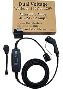 Couplago ,40 AMP (9.6 KW)- Dual Voltage -240V/120V, EV Charging Station ...