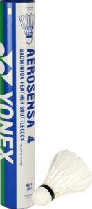 YONEX Aerosensa 4 Feather Shuttle - White - Buy YONEX Aerosensa 4 ...