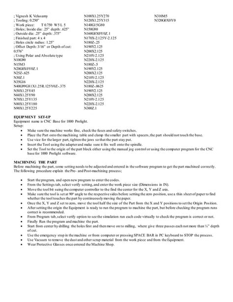 CNC Programming Project File Cover Page 的图像结果