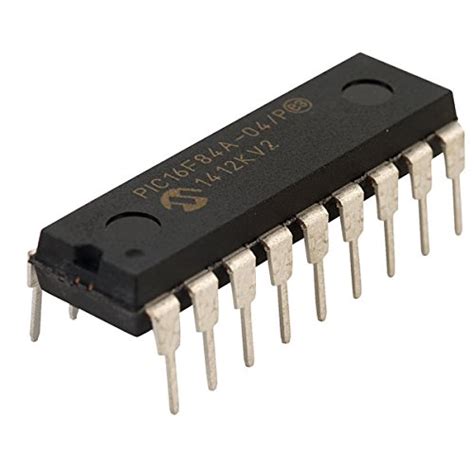 Microchip PIC16F84A-04/P Microcontroller Unit, DIP-18, 1K, Flash, 4 MHz ...