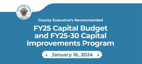 Gearing Up for the FY25 Capital Budget and the 2025-2030 CIP