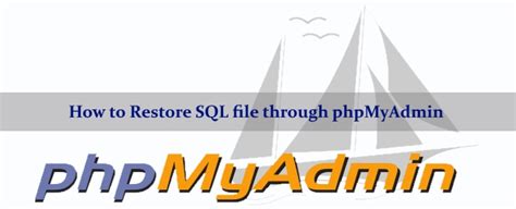 Image result for How to Open SQL File in phpMyAdmin
