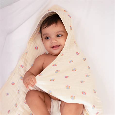 Cotton Baby Hooded Towel - Little Bouncers | Buy Baby Towels Online ...