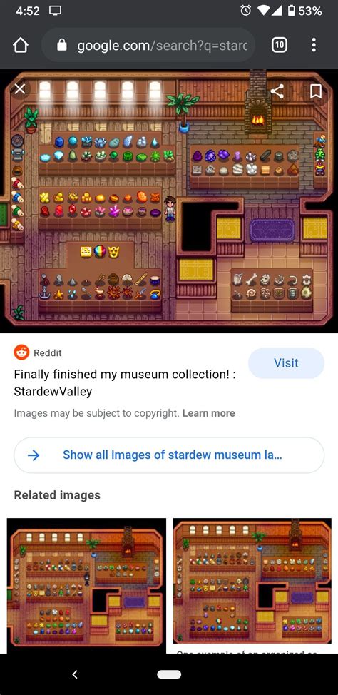 Stardew Valley Museum Layout