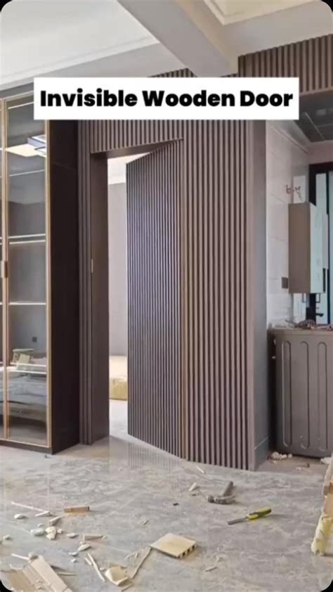 Custom-made Kent Style Invisible Frame Door For Villa Solid Wood ...