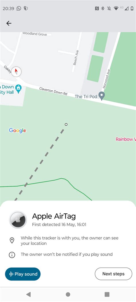 I got a notification saying airtag found. I'm on android and was told to get an app. I used the ...