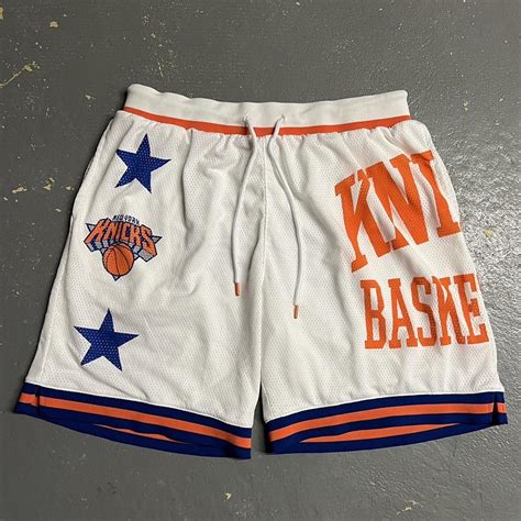 new york knicks shorts -size medium -good... - Depop