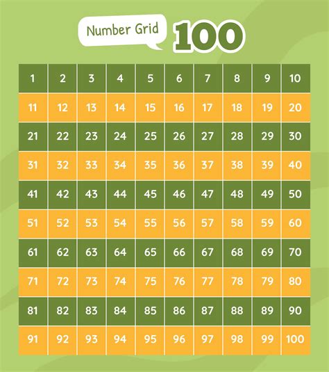 Number Grid - 10 Free PDF Printables | Printablee