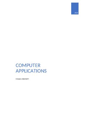 Student handout - I am Unique Adjectives Final - Computer Applications ...
