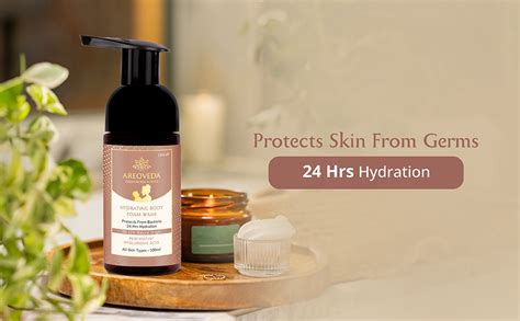 Buy AreoVeda Hydrating Body Foam Wash (100ml) With PENTAVITIN® & Sodium ...