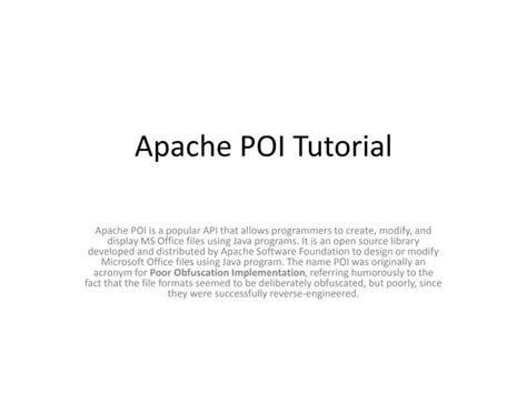 Image result for Apache POI Tutorial
